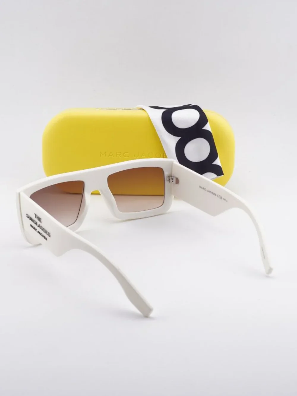 Marc Jacobs MARC 775/S 0SZJ HA Rectangle Sunglasses - White / Brown